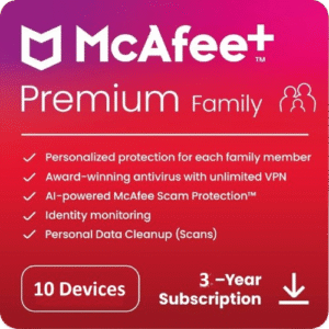 McAfee Family Plan 10 Devices – 3 Years